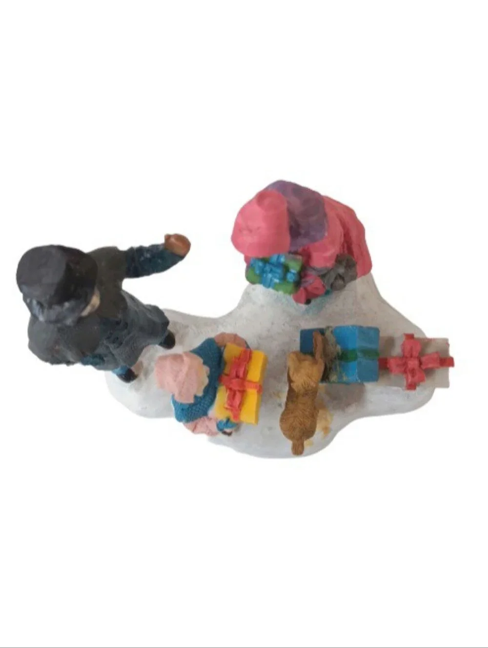 Vintage Trim A Home Family Christmas Village Figurine | Gifts | Dog